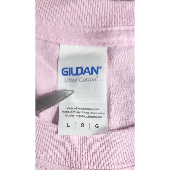 2019 Cape Cod Yarmouth Country Festival Large Pink Crew Neck T-Shirt | Gildan - Picture 5 of 11